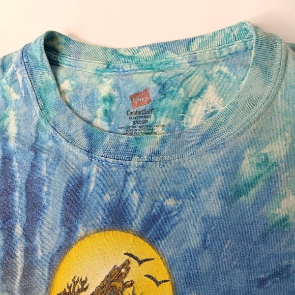 Walt Disney Magic Kingdom Splash Mountain S T Shirt Blue Tie Dye Mickey Donald - Picture 12 of 15